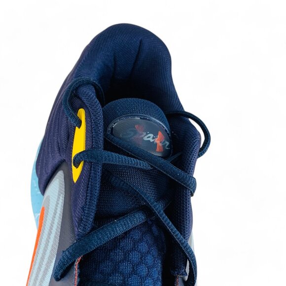 Under Armour Spawn 6 Mid E24 Navy Sky Blue Men\'s Basketball Shoes 3028336-400 main image 11